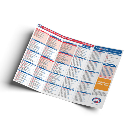 AFL - 3 Fold Fixture Mini (240x145mm)