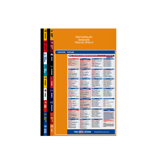 AFL - Ladder Tipping Board Fixture (209x295mm)